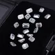 3 carat emerald cut lab created diamond at Wholesale Prices | Messi Jewelry 2