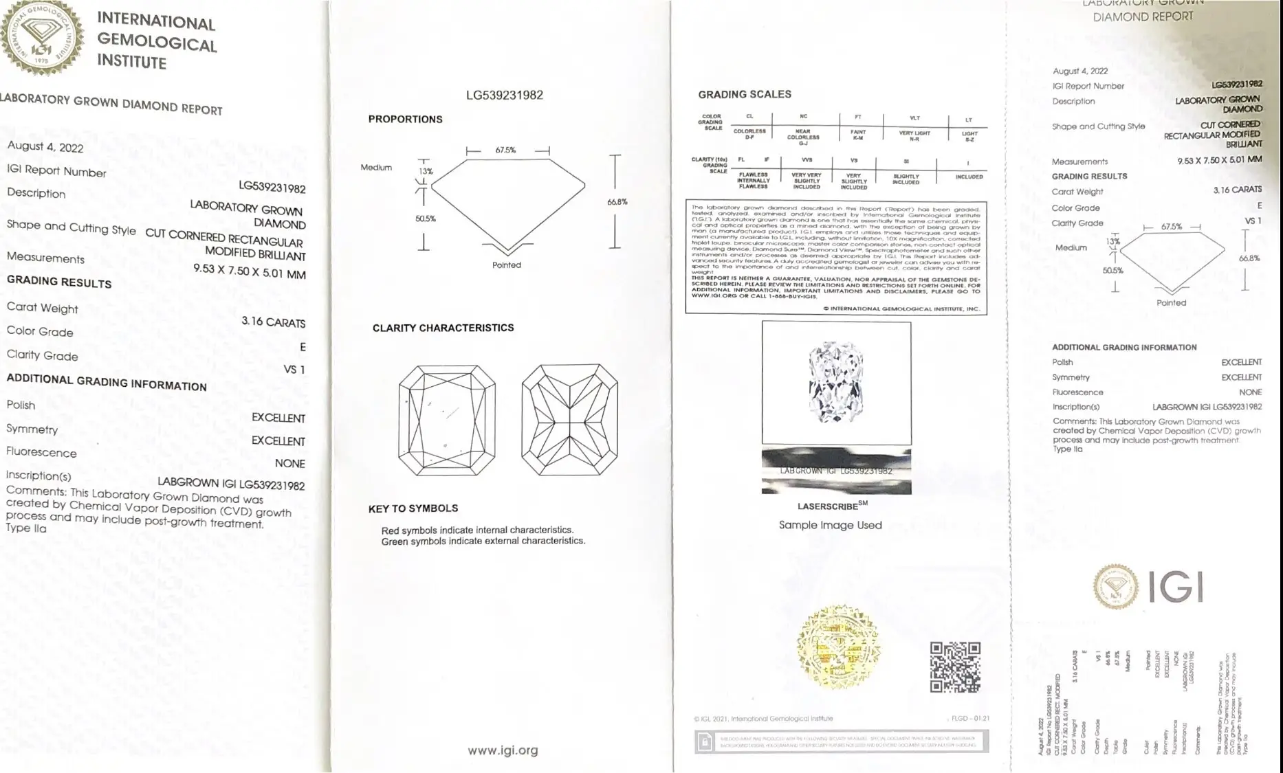 For Bracelet 3 Carat Lab Grown Diamond T/T ; PayPal ; Western Union ; by Messi Jewelry 3