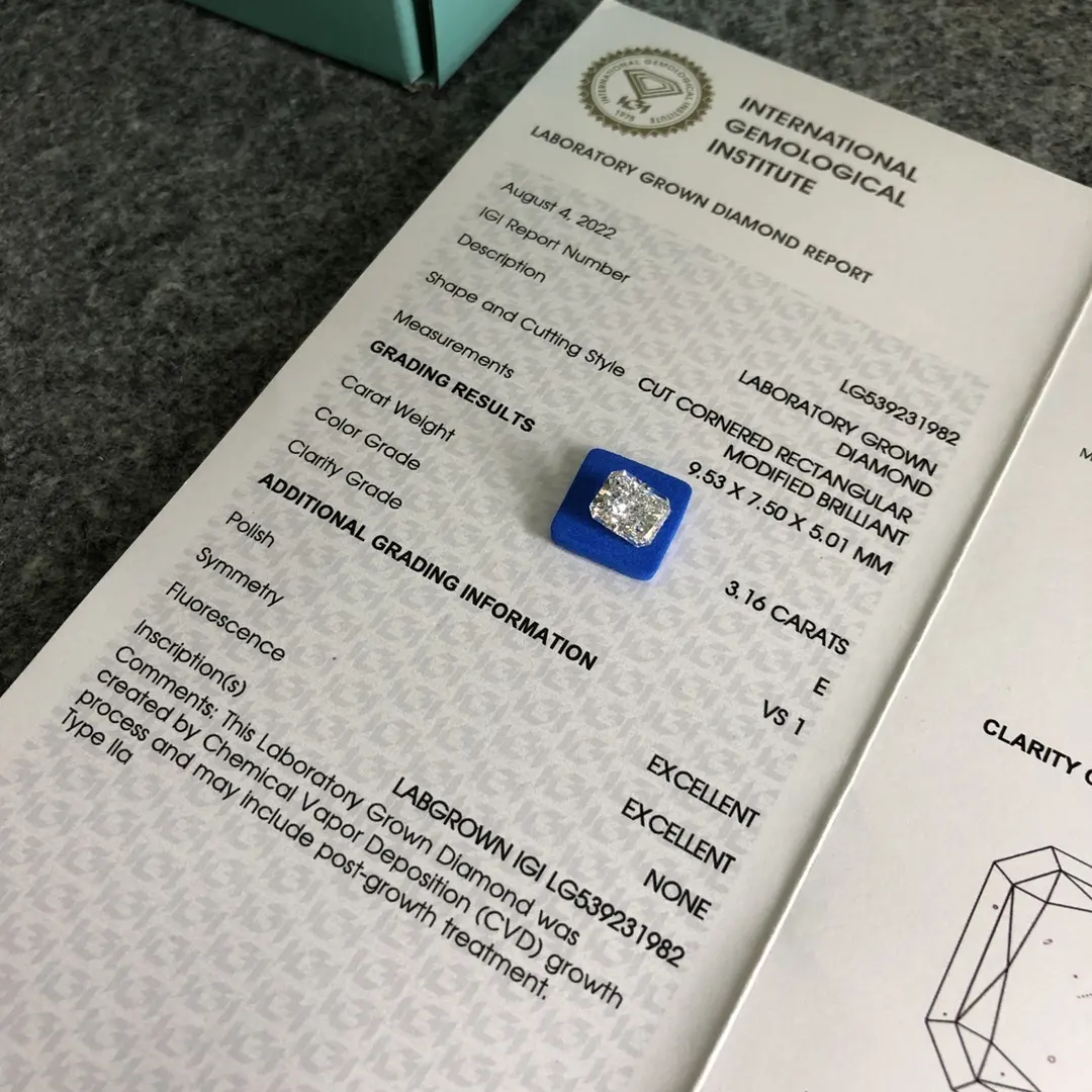 For Bracelet 3 Carat Lab Grown Diamond T/T ; PayPal ; Western Union ; by Messi Jewelry 4