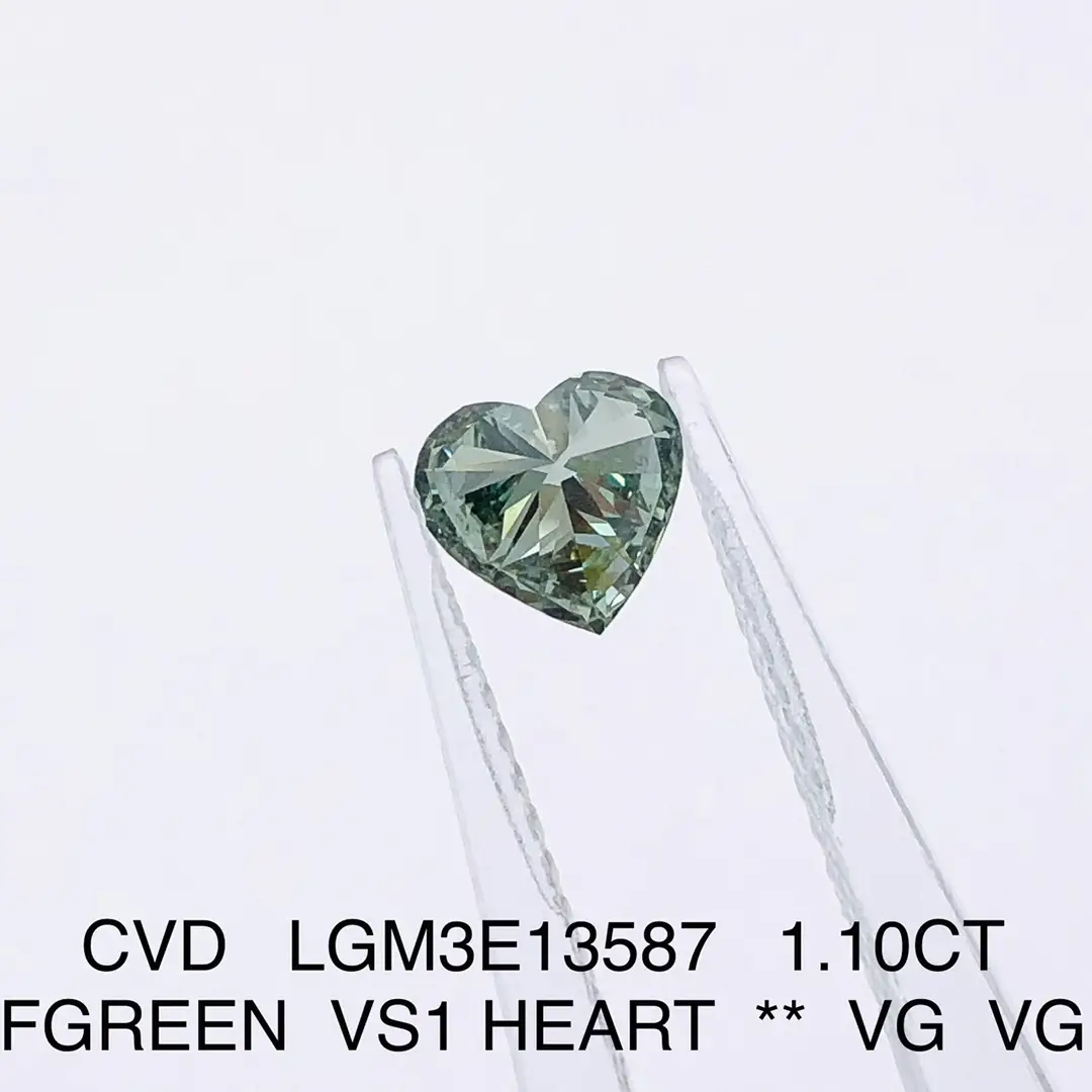 Custom heart shaped lab diamond with good price Manufacturer | Messi Jewelry 3
