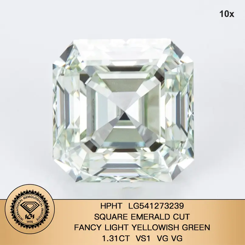 Lab-Grown Diamonds 0.3-10ct with IGI Certificate - Daily Update Diamond List available - Synthetic Green Diamond 2