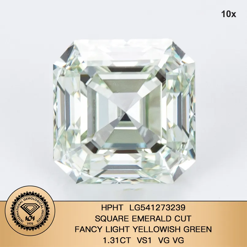 Lab-Grown Diamonds 0.3-10ct with IGI Certificate - Daily Update Diamond List available - Synthetic Green Diamond 2