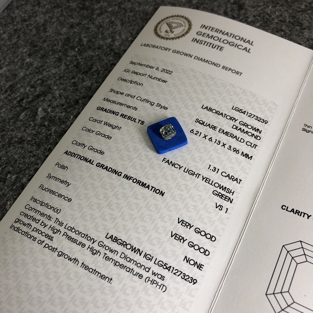 classic lab grown emerald cut diamond wholesale | Messi Jewelry 9