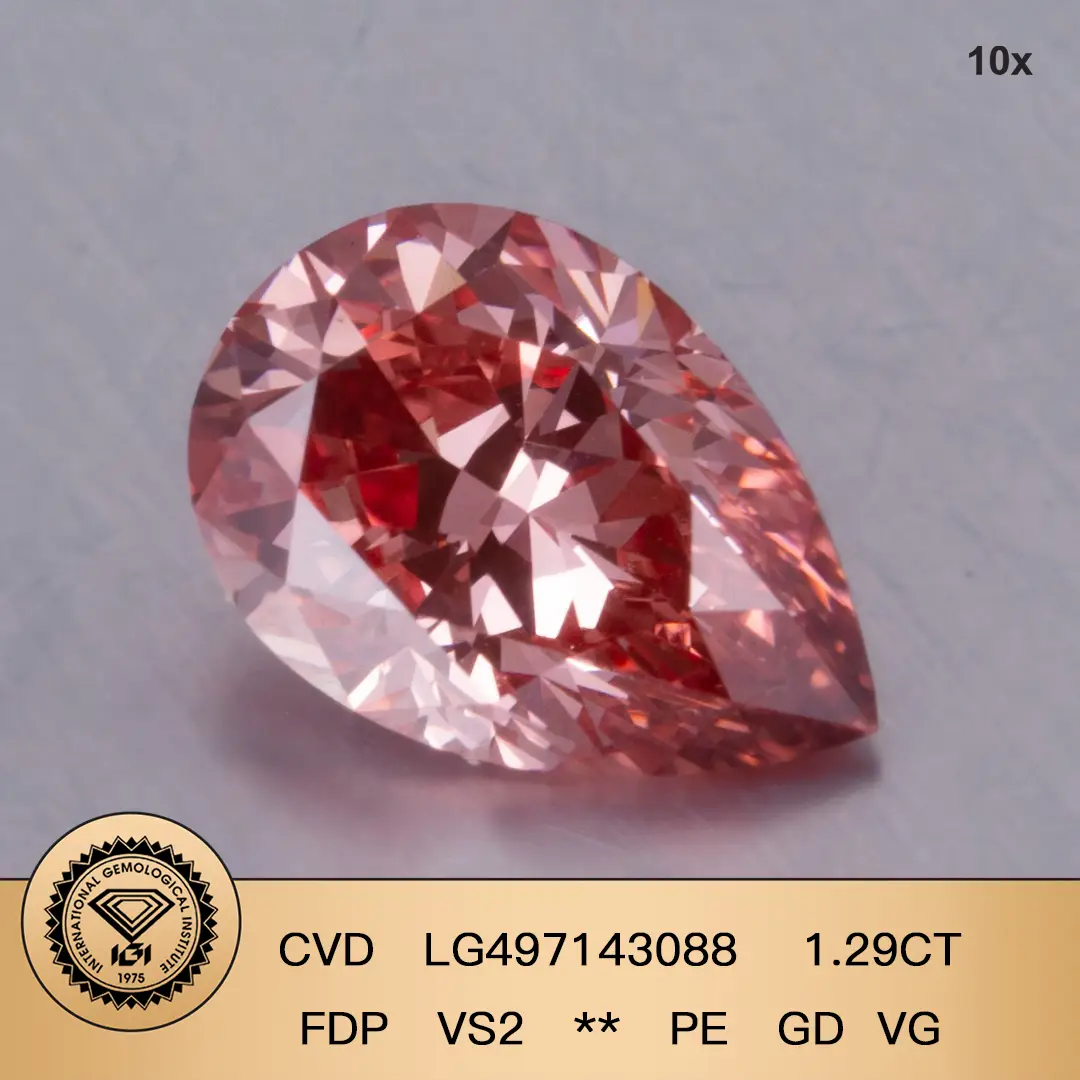0.3-10 ct Pear Lab Diamonds IGI Certified 2