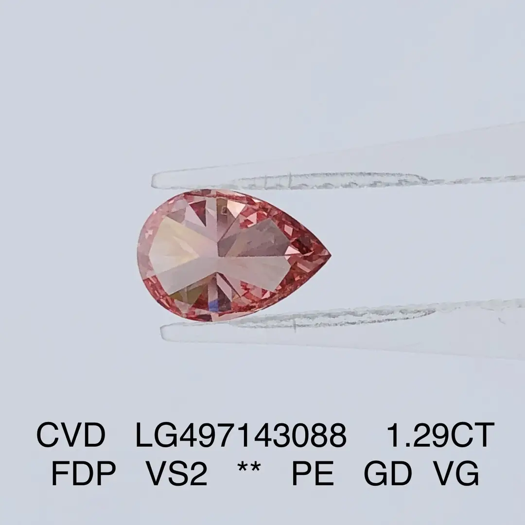 Custom pear cut lab diamond factory Manufacturer | Messi Jewelry 4