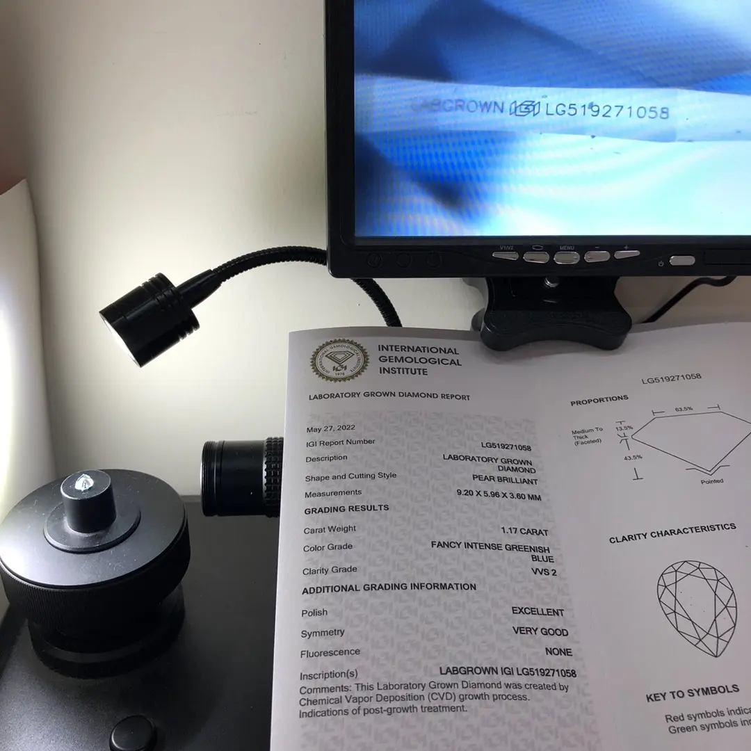 Reliable lab grown pear diamond manufacturers | Messi Jewelry 4