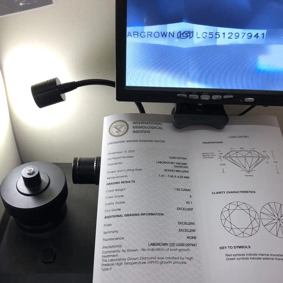 Lab Grown Diamonds 0.3-10 ct: IGI Certificate, GIA Certified, Custom Sizes 5