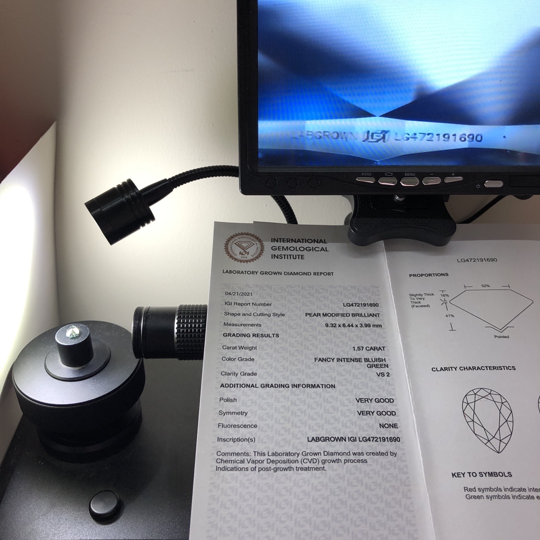 Green Lab Diamonds 0.3-10 ct, IGI Certified - Contact for Daily Updates 8