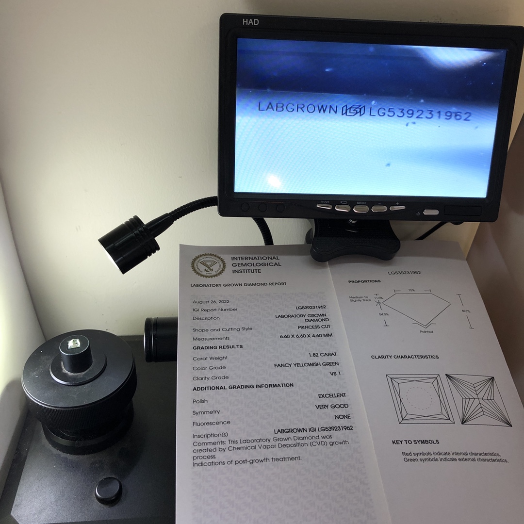 Lab Created Green Diamond 0.3-10 ct, Daily Update List, IGI Certified 8