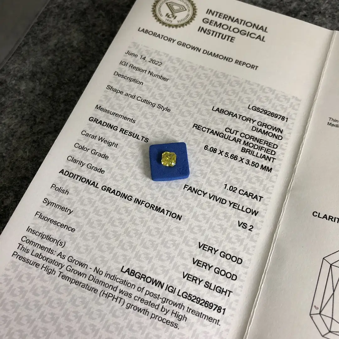 Lab Grown Fancy Yellow Diamonds 0.3-10 ct - Daily Updates, IGI Certified 4