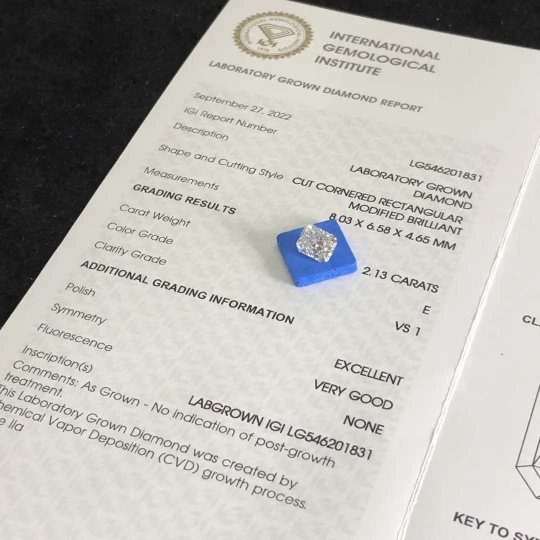 Lab Cut Diamonds 0.3-10 ct - IGI Certified, Daily Updates Available 4