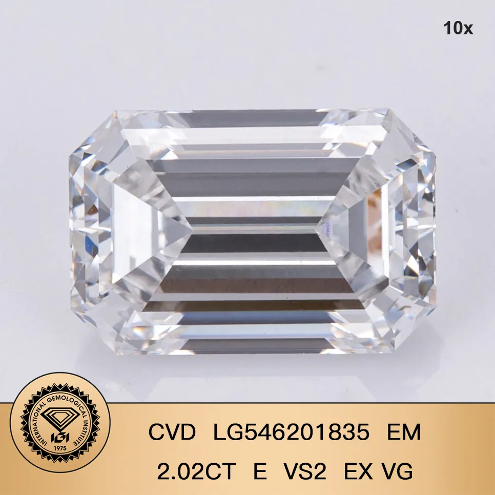 Messi Jewelry Lab Created Diamond Emerald Cut Price List 2