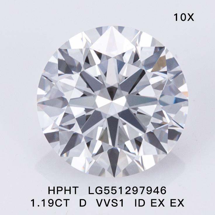 Round Brillant 1.1ct D VVS1 HPHT Diamond Lab Grown Diamond IGI Certificate 10