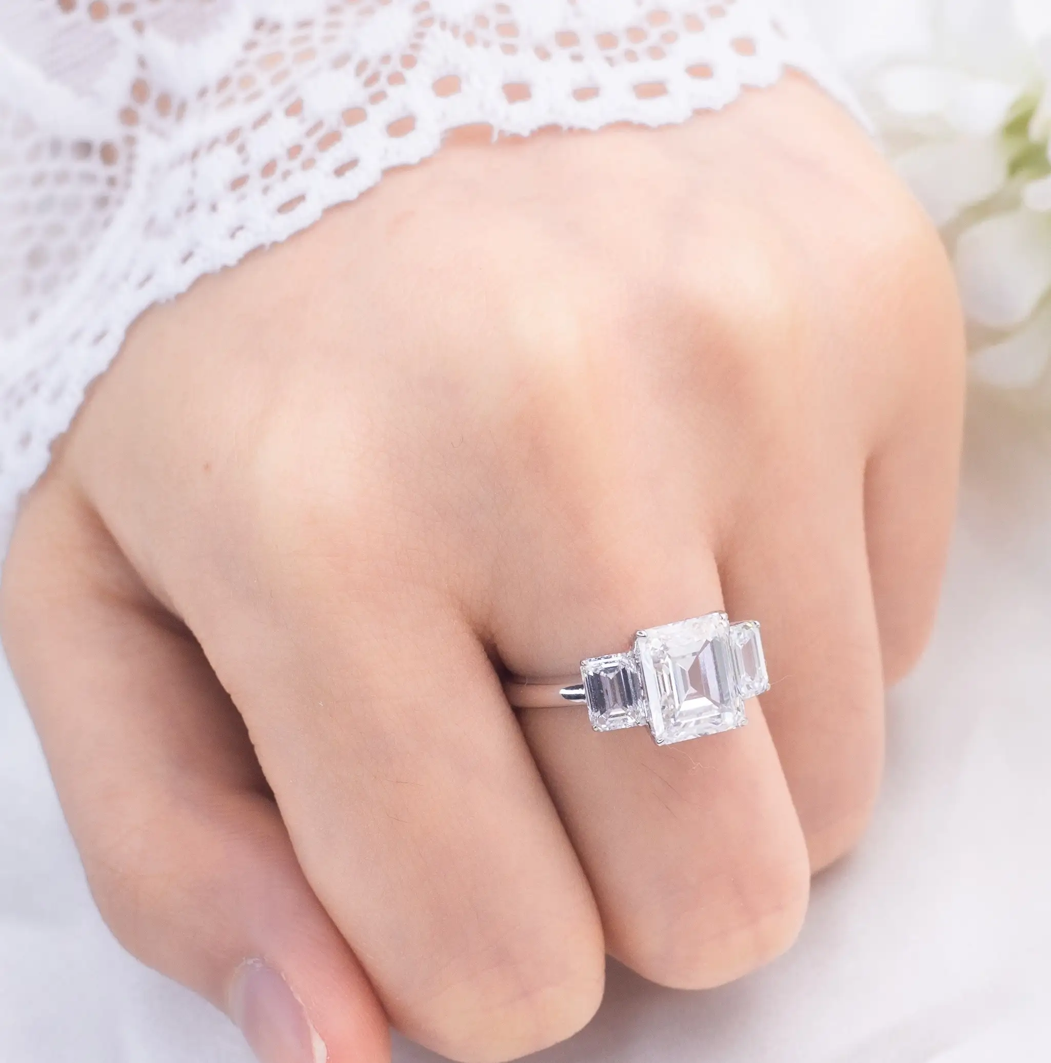 Custom Man Made Diamond Rings 3