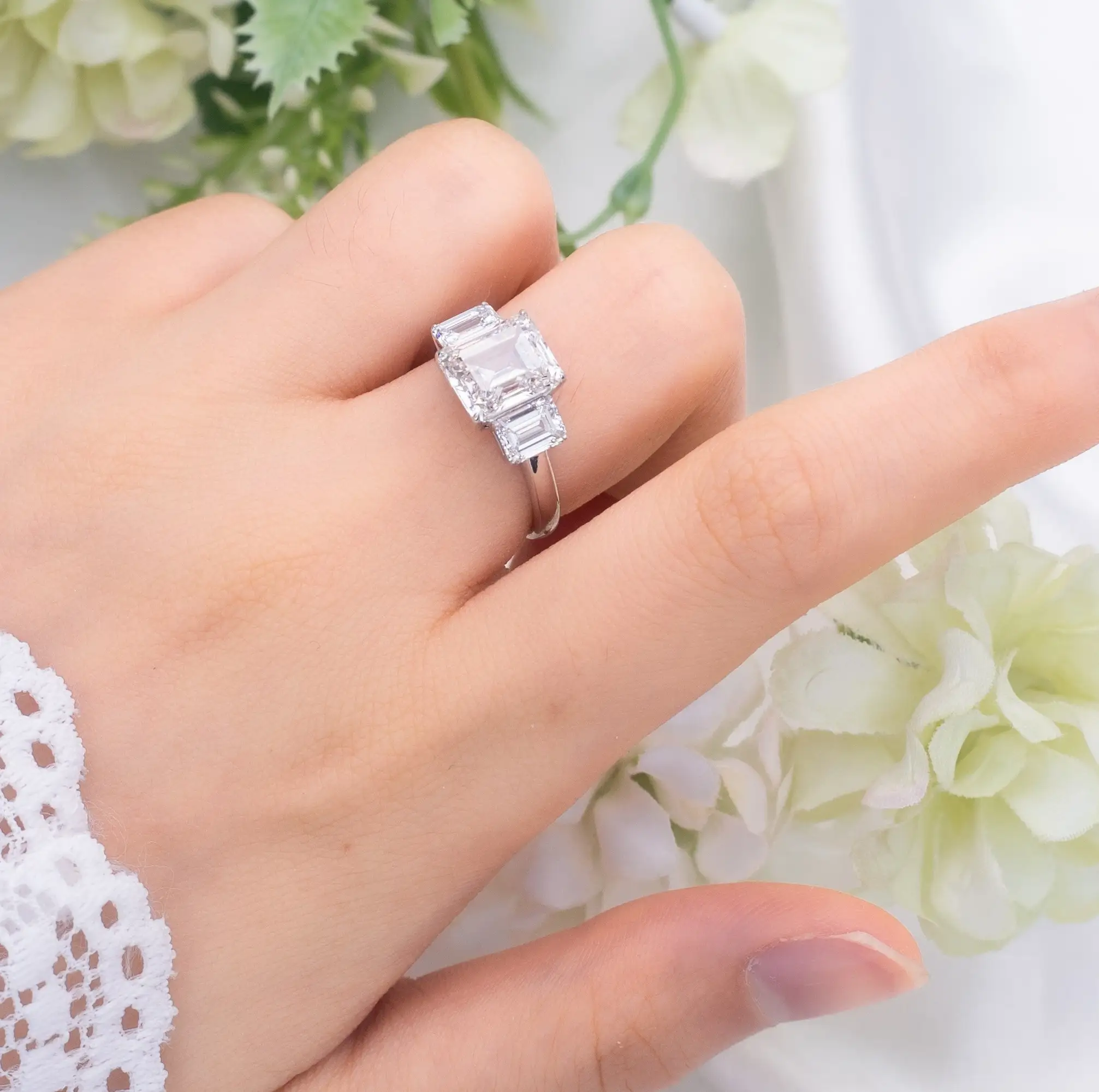 Custom Man Made Diamond Rings 2