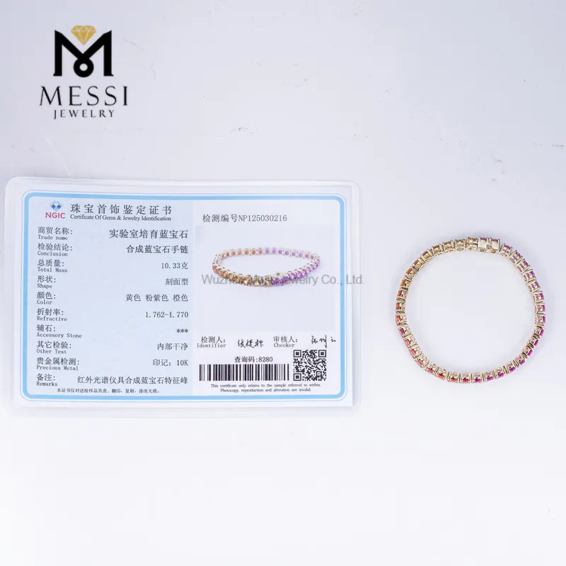 Gelang Tenis Berlian Tumbuhan Makmal Barang Kemas untuk Reka Bentuk Fesyen dan Inovasi Borong 7