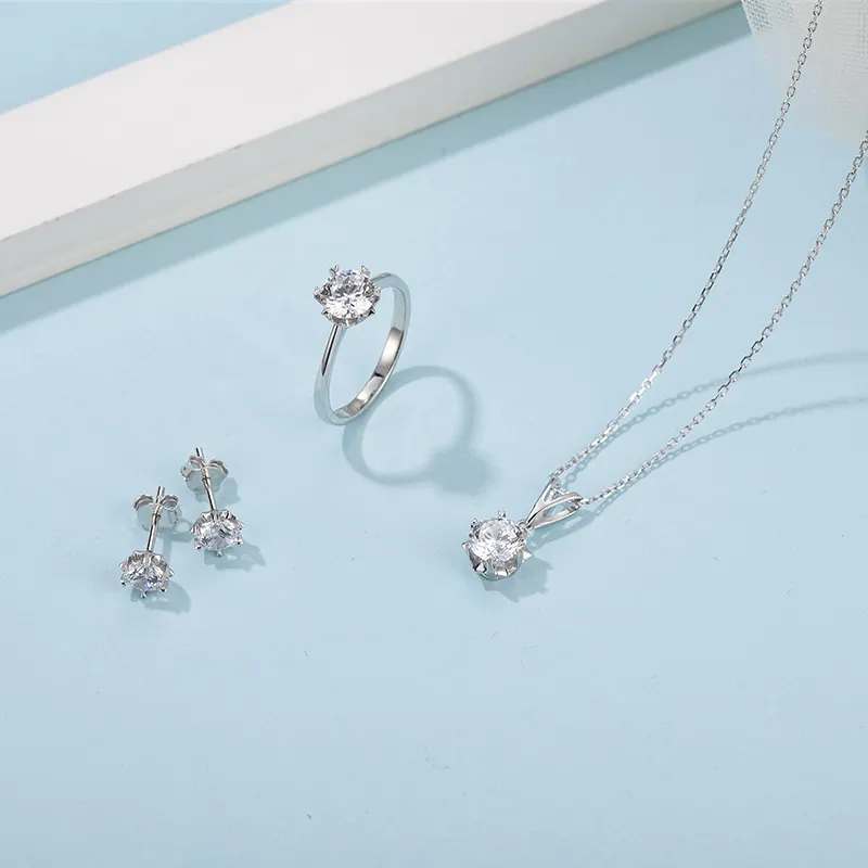 High-Tech White Gold Moissanite Necklace - Quality Innovation 7