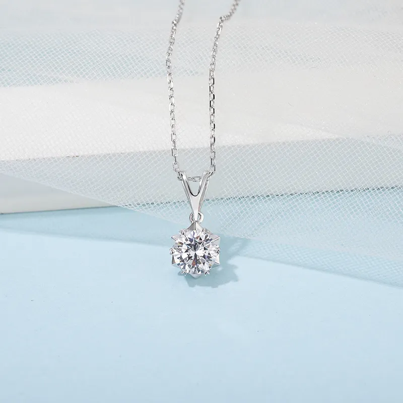 High-Tech White Gold Moissanite Necklace - Quality Innovation 5