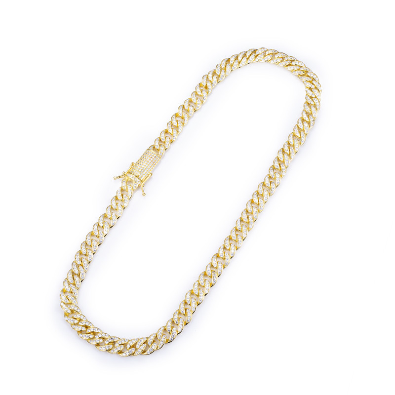 Messi Jewelry - Wholesale men's hip hop gold plating Cuban Necklace products Gold CUBAN CHAIN LINK NECKLACE Bracelet 8