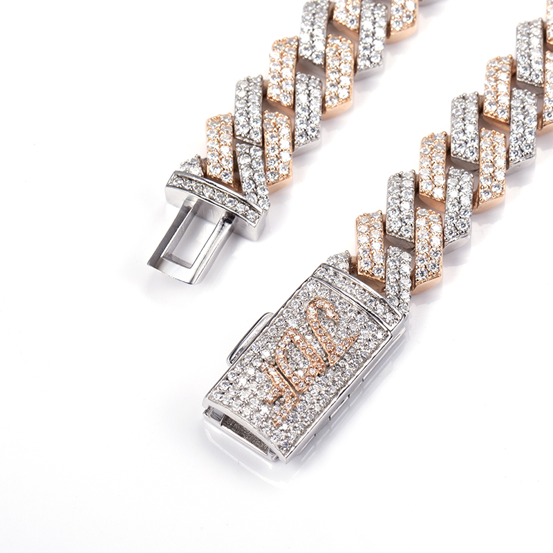 Messi Jewelry - MSN-518 Iced Out Hip-hop Jewelry Men's Moissanite Cuban Link Chain Cuban Link Chain 10