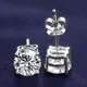 Man Made Diamond Stud Earrings - High Quality Fashion Jewelry 6