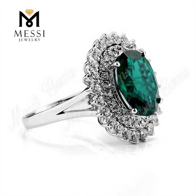 Messi Alahas - Messi Alahas esmeralda singsing alahas sun bulak porma babaye singsing nga adunay moissanite sa 14k 18k bulawan nga alahas pakyawan singsing 12