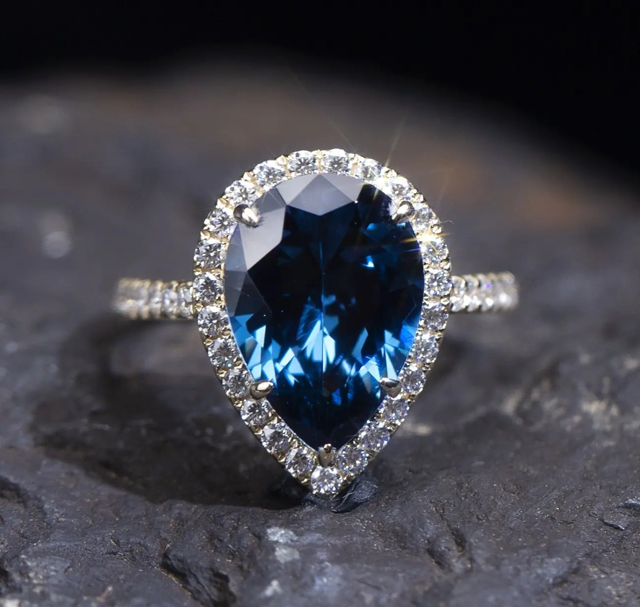 Messi Jewelry Topaz Engagement Ring DHL Manufacturing 3