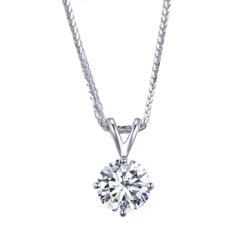 Gioielli Messi - Messi Jewelry MS -477 3CT F vs2 Lab Diamond 18K Neckical Collana classica 1