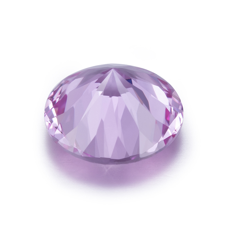 메시 쥬얼리 - Roundl Hydrothermal Pink Sapphire Stone Lab 제작 핑크 사파이어 9