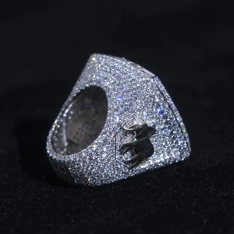 Messi Jewelry | best material hip hop knuckle rings from China 4