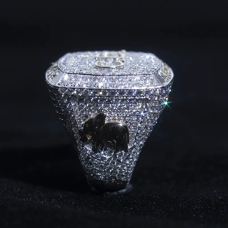 Custom Lab Grown Diamond Hip Hop Ring 5
