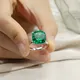 14K Best Emerald Ring - Customizable Specifications - Messi Jewelry 3