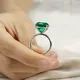14K Best Emerald Ring - Customizable Specifications - Messi Jewelry 4
