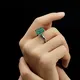 14K Best Emerald Ring - Customizable Specifications - Messi Jewelry 6