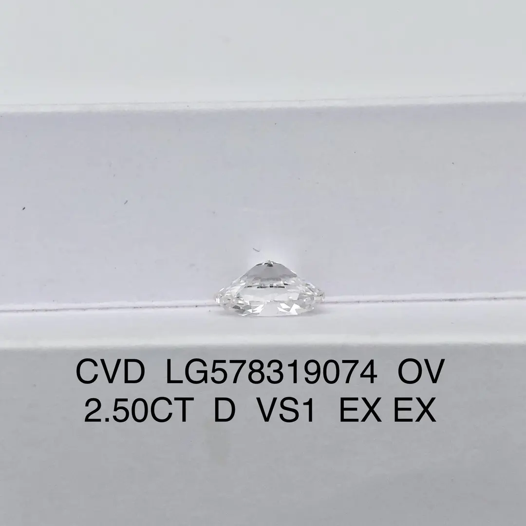 Messi Jewelry | Cost-effective 1.5 carat lab grown oval diamond wholesale 3