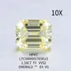 Messi Jewelry Lab Grown Emerald Cut Diamond Ring 4