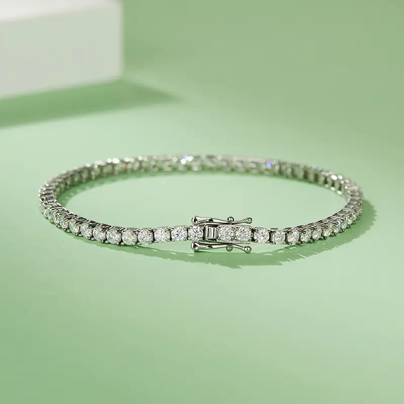 Custom tennis bracelet women manufacturers Manufacturer | Messi Jewelry 5