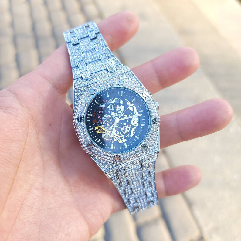 Messi Jewelry - vvs1 moissanite diamond watch mens hip hop moissanite watch Moissanite Watch 8