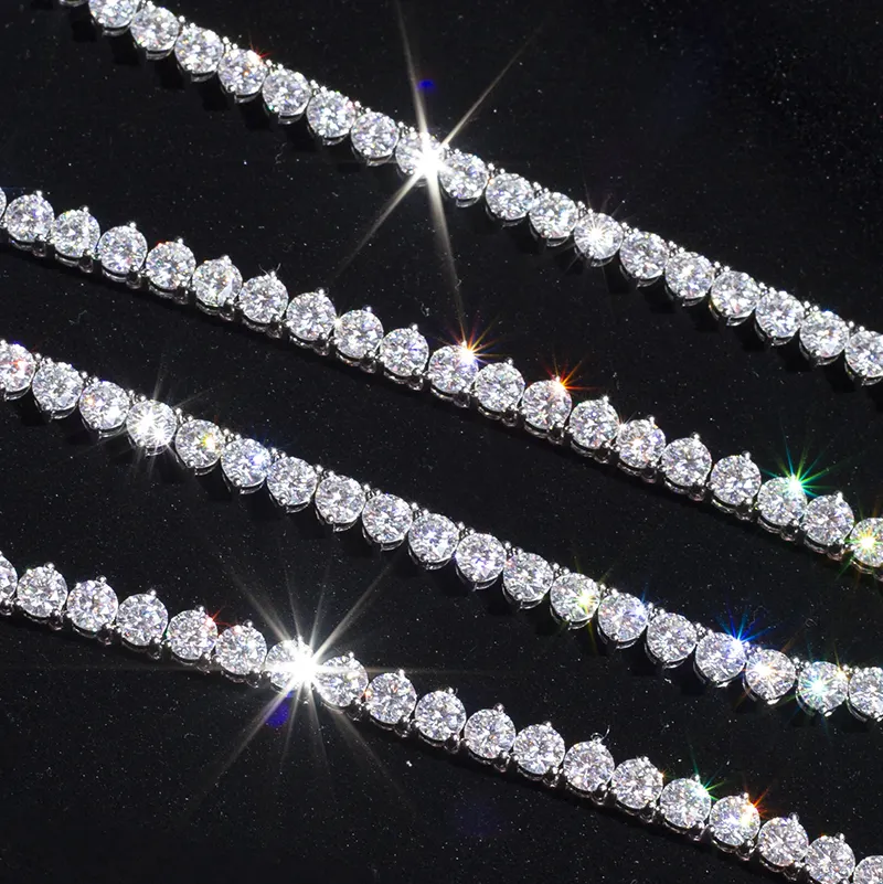 Fabricante de suprimentos de pulseira de tênis de ouro rosa personalizado | Jóias Messi 3