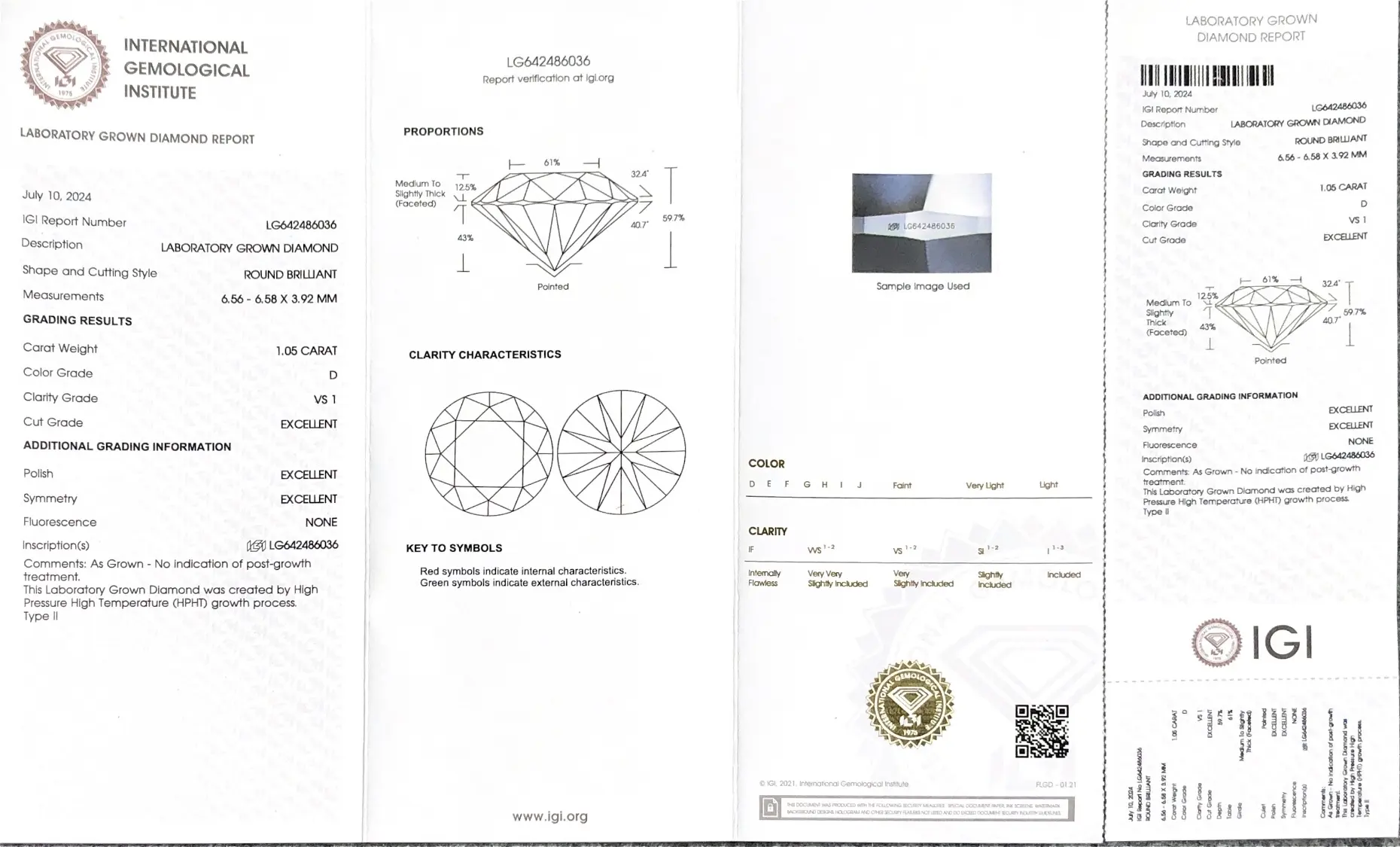 1 Carat Lab Grown Diamond Lab Grown Diamond Wholesale - Messi Jewelry 2