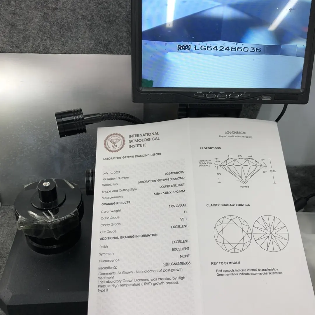 1 Carat Lab Grown Diamond Lab Grown Diamond Wholesale - Messi Jewelry 4