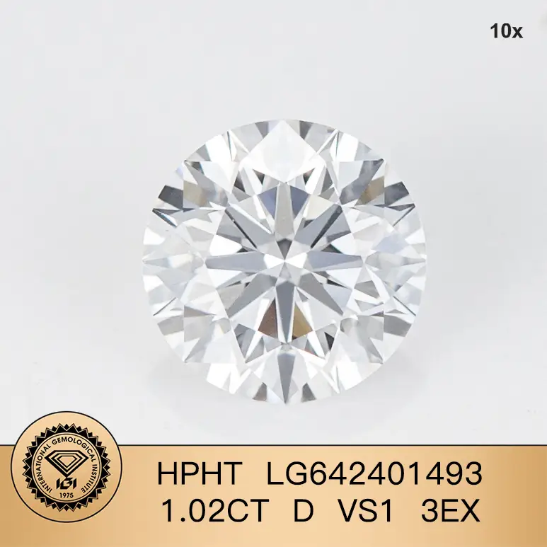 Gioielli Messi personalizza rotondi brillanti taglio 1.02ct d vs1 ex ex lab diamanti dighi di Halloween 1
