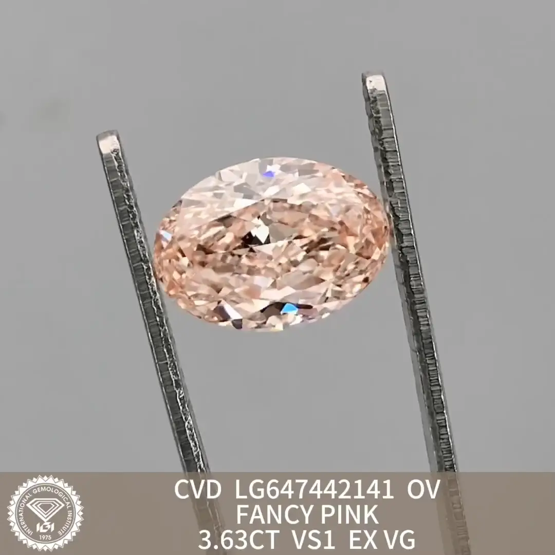 Messi Jewelry: 3.63ct Oval Lab Grown Diamond with IGI Certificate 5