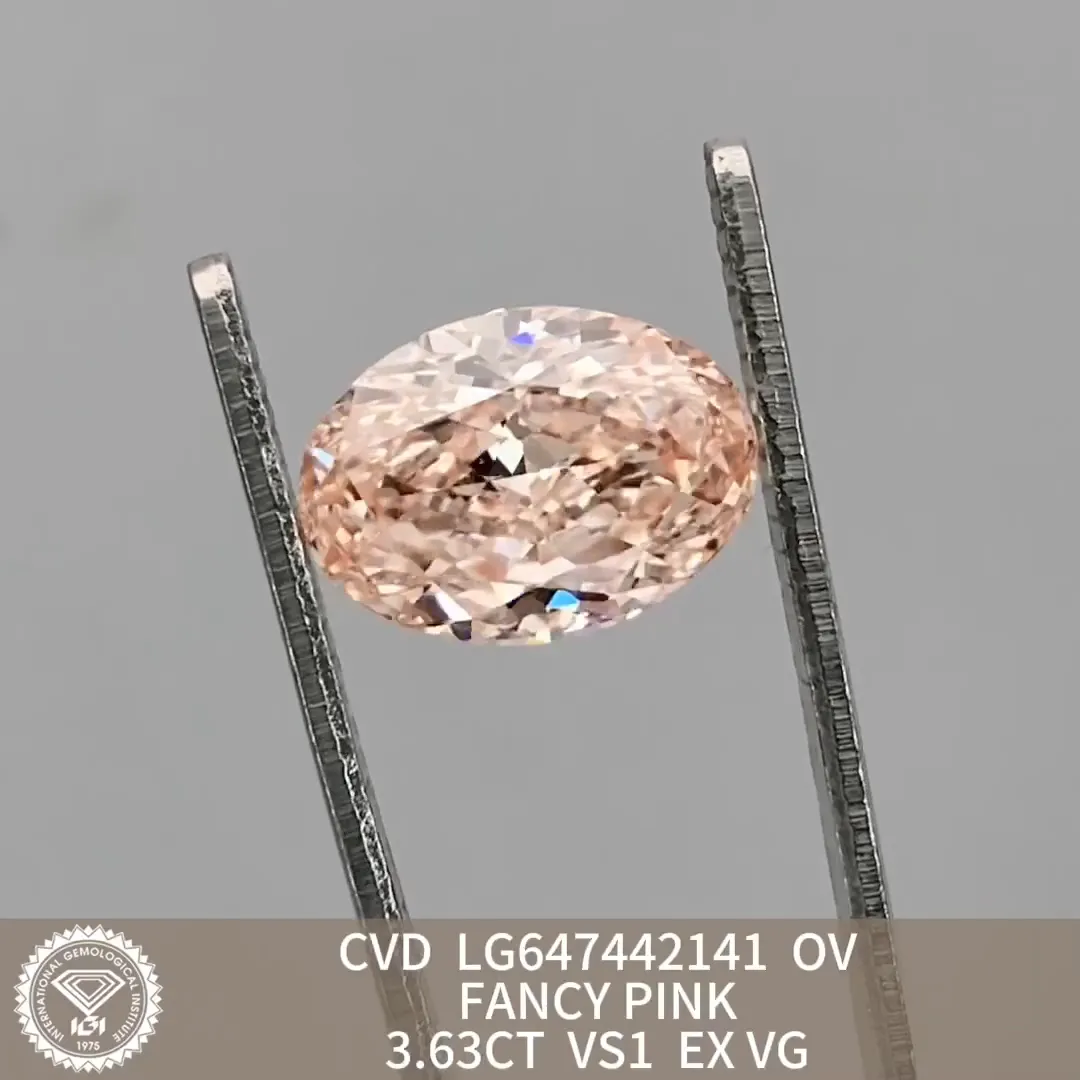 3.63ct Oval Lab Grown Diamond with IGI Certificate 5