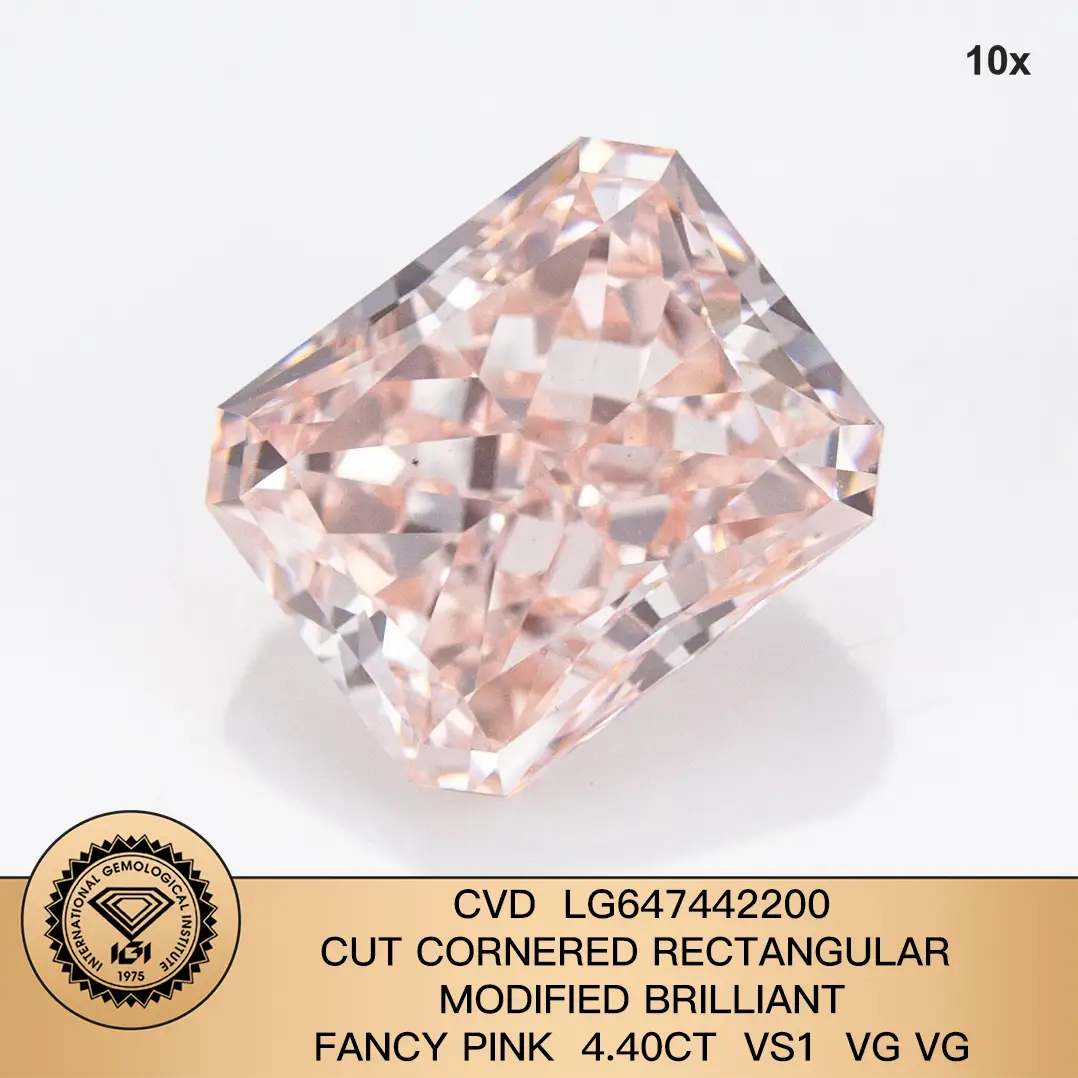 4.40CT Radiant Lab Diamond - IGI Certified 4