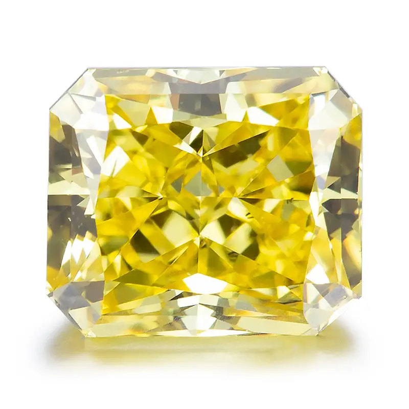 Gioielli Messi - Gioielli Messi Diamond sintetico Sintetico 0,5 Ct ~ 1,02CT VS Cut radiante Callo VIVIO VIVIO LAB GIALLO Diamonds Giallo 1