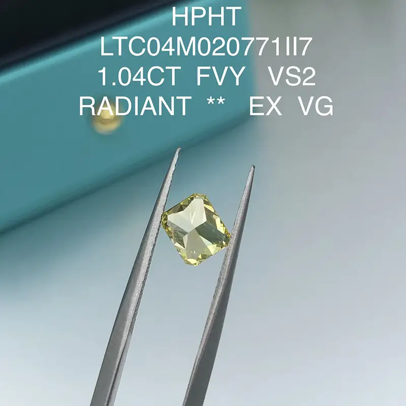 Radiant Lab Diamond: Messi Jewelry Synthetic Diamond 5