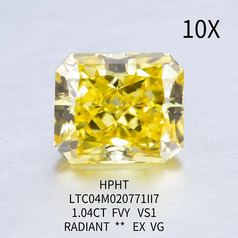 Radiant Lab Diamond: Messi Jewelry Synthetic Diamond 3