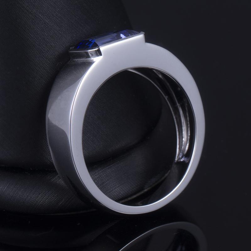 Jóias Messi - Jóias Messi 18K Branco de Luxurno de Luxúria Ring Ring Girl Proposta Laboratório Lab 10