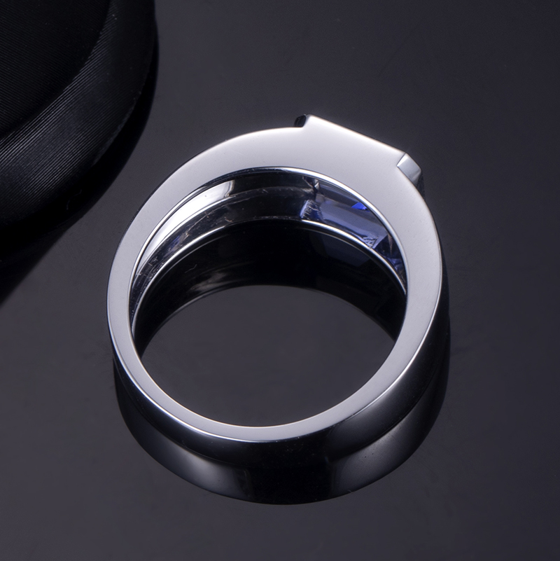 Jóias Messi - Jóias Messi 18K Branco de Luxurno de Luxúria Ring Ring Girl Proposta Laboratório Lab 11